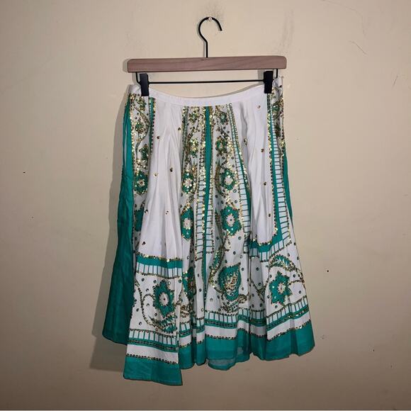 MILLY OF NEW YORK detailed a line skirt M - Picture 4 of 5